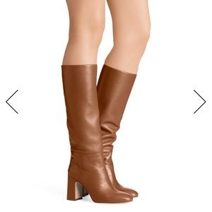 Stuart Weitzman Tan Heeled Boots